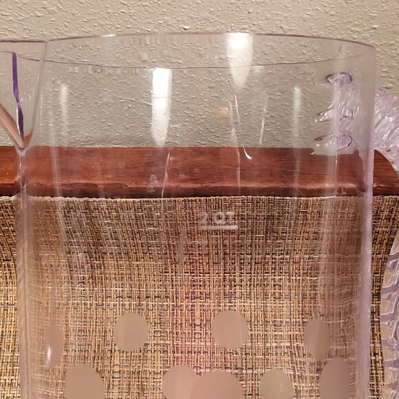 The Pampered Chef Pitcher Quick Stir 2 Quart Polka Dot Pattern Retired 2272 - Picture 10 of 12